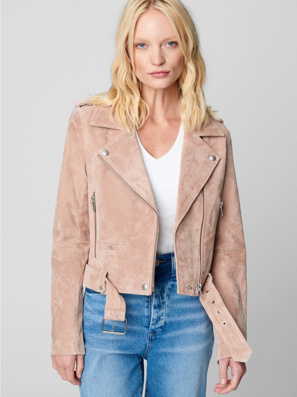 Blank NYC Suede Moto Jacket sz XS